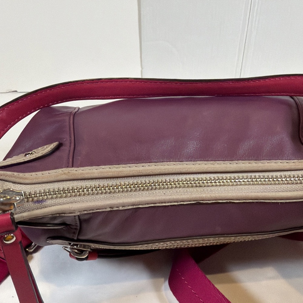 Coach Daisy Spectator Leather Crossbody Y2K Shoulder Bag F23951 Purple Pink - Picture 10 of 13